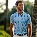 Funny Golf Shirts for Men,Mens Hawaiian Shirts Short Sleeve Novelty Crazy Golf Shirt Hotdogs Pattern