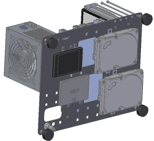 F-CASE 1 mATX v2 AIR elimina el calor en tu servidor de laboratorio mATX 5