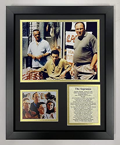 Legends Never Die The Soprano's- American Drama Series About The Mob Collectible, Black, 38.1L x 30.5W cm