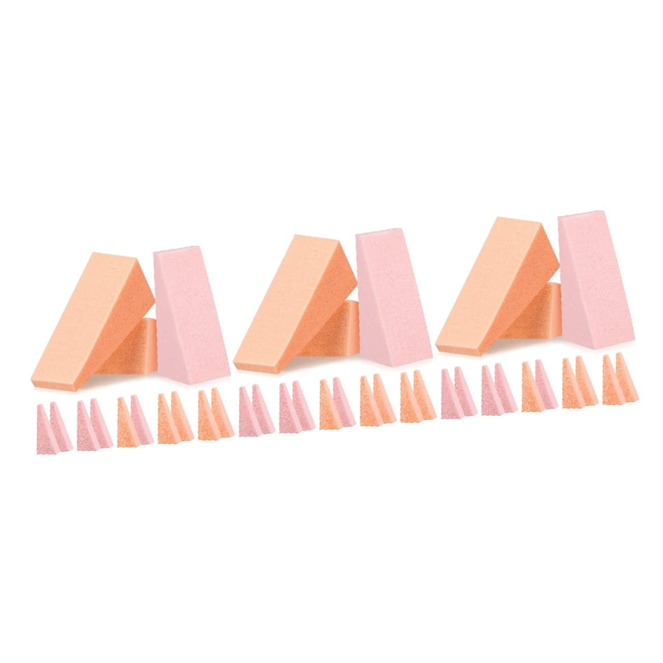 Beavorty 288piezas Esponjas De Maquillaje De Esponjas Triangulares Para Base Líquida Polvo y Crema Aplicadores Suaves y Amigables La Piel Para Cosméticos y Manicura