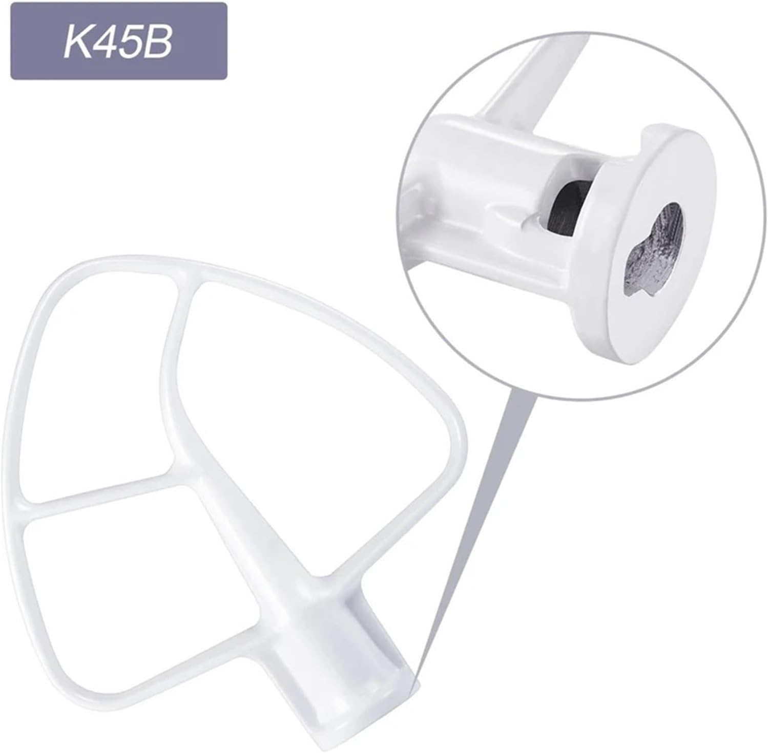 ALturn Compatible for K45DH Dough Hook,K45WW Wire Whip,K45B ，BlenderCoated Flat Blade Scraper,3 Pcs Bowl Vertical Mixer Repair Kit
