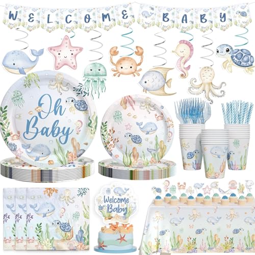 Hombae Sea You Soon Baby Shower Decorations – 177 PCs
