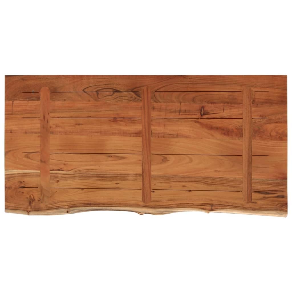 vidaXL Encimera de baño Rectangular Madera Maciza Acacia 120x60x3,8 cm