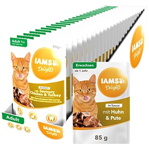 IAMS Delights Katzenfutter Nass mit Huhn & Pute in Sauce Cover