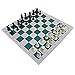 KASCLINO Tournament Chess Mat, PU Leather Tournament Roll Up Chess Board, Chess Rollable Chessboard, Lightweight & Non Slip, Chess Mat for Kids and Adults(Size:34.5cm)