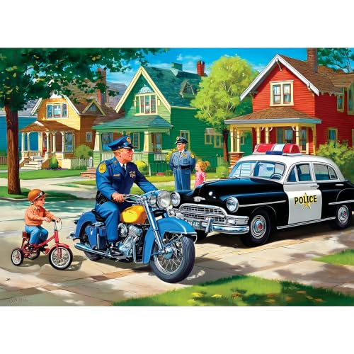 500 Piece Puzzles for Adults, Police Patrol Jigsaw Puzzles 500 Pieces