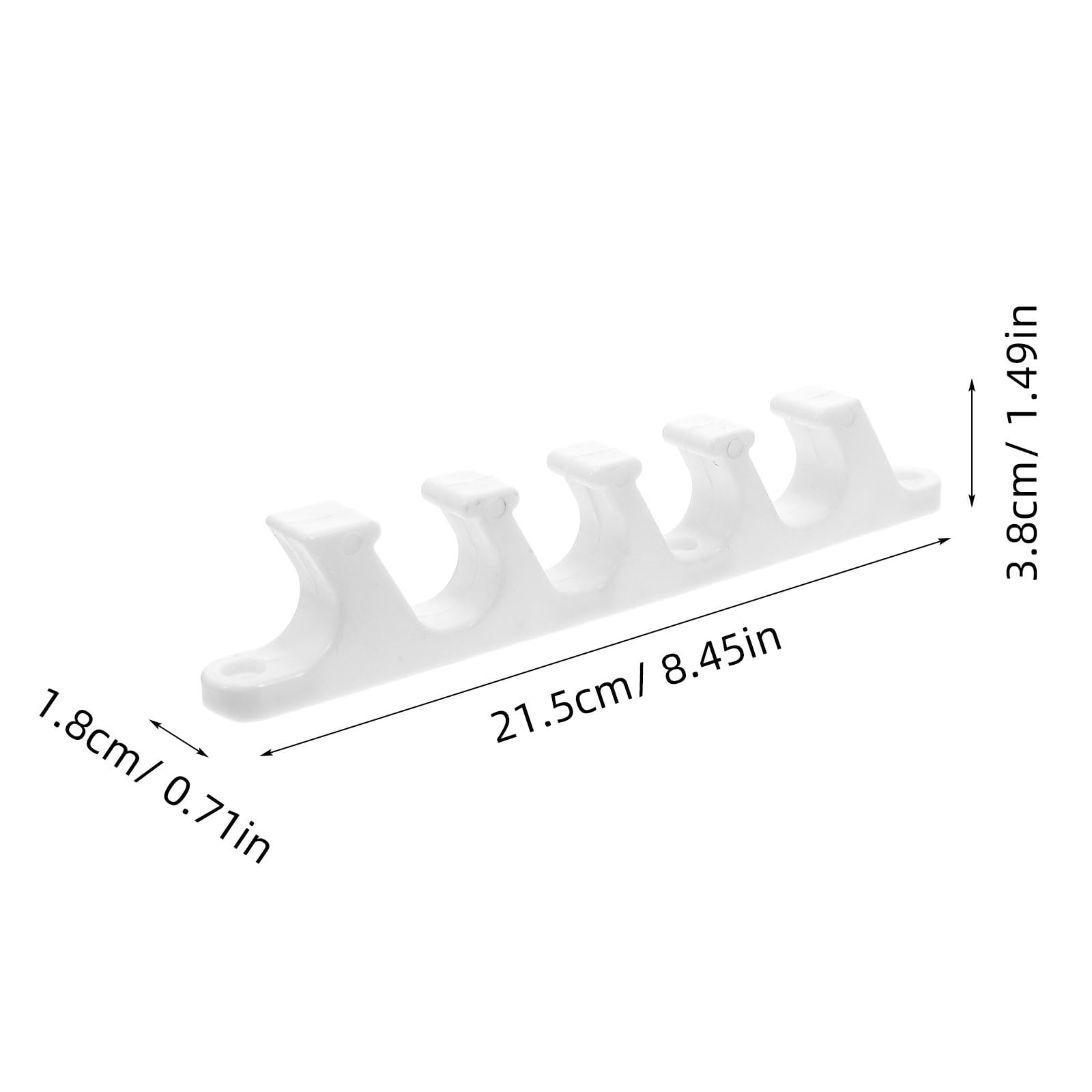 Ajustador Blanco para Silla Lounge de Exterior Diseño Resistente y Plástico Duradero, Soporte de Cinco Posiciones para Actividades al Aire Libre y Picnics, Pack de 4 Piezas