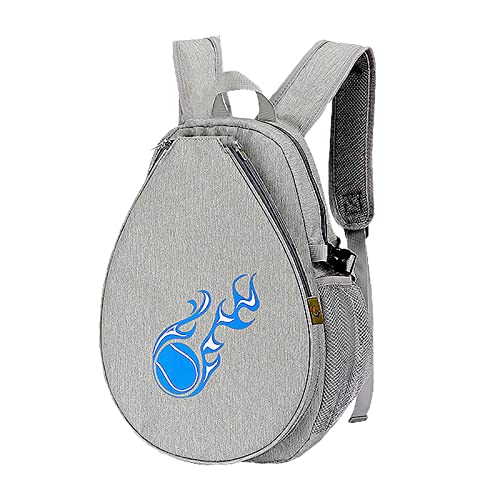 JISADER Tasche für Tennisschläger Kinder, Pickleball-Paddel Rucksack, Tennisschläger Rucksack wasserdichte, Badminton Racket Backpack, Sporttasche Tragetasche Sportrucksack für Kinder, hellgrau