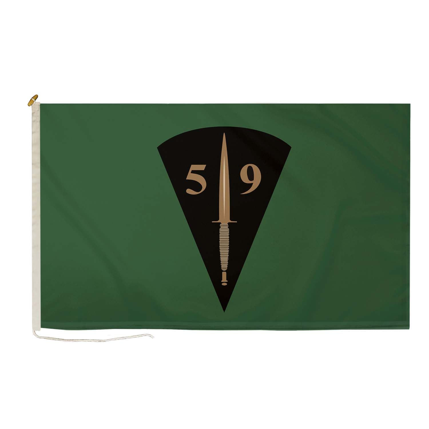 DuraFlag Royal Engineers 59 Commando Squadron 8ft x 5ft Flag Premium Quality With Rope & Toggle Reinforced Stitching 250cm x 150cm British Army Commando Engineers Flag Heavy Duty Polyester