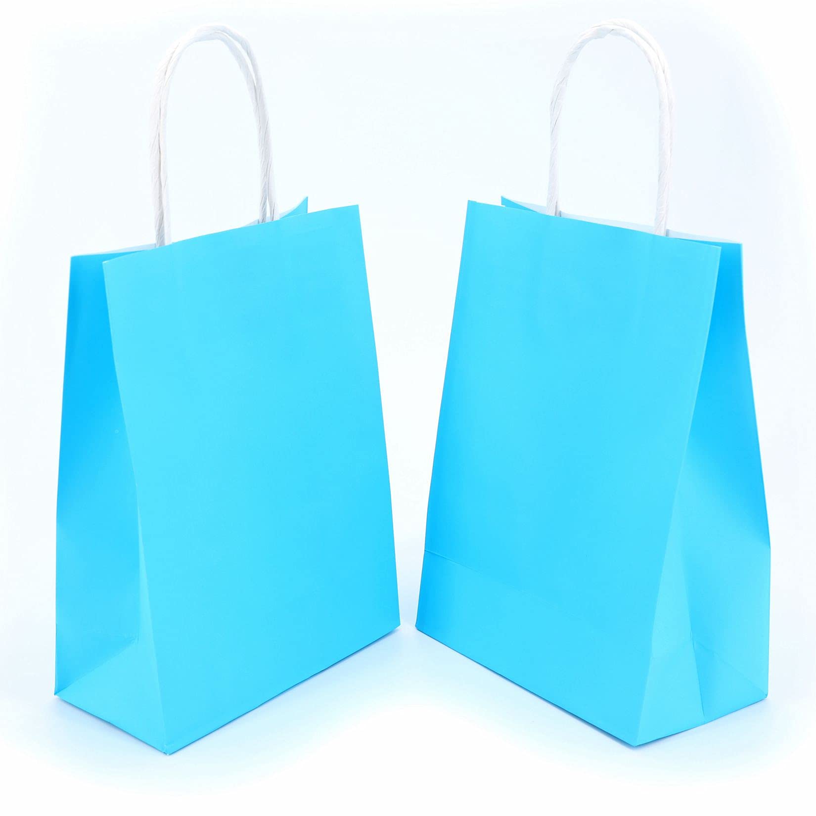 Amazon.com: Yadian 12 Pieces Kraft Paper Party Favor Gift Bags With Handle, Blue  Gift Bags Small Size For Halloween, Christmas, Birthday, Wedding And Party  Celebrations : Health & Household