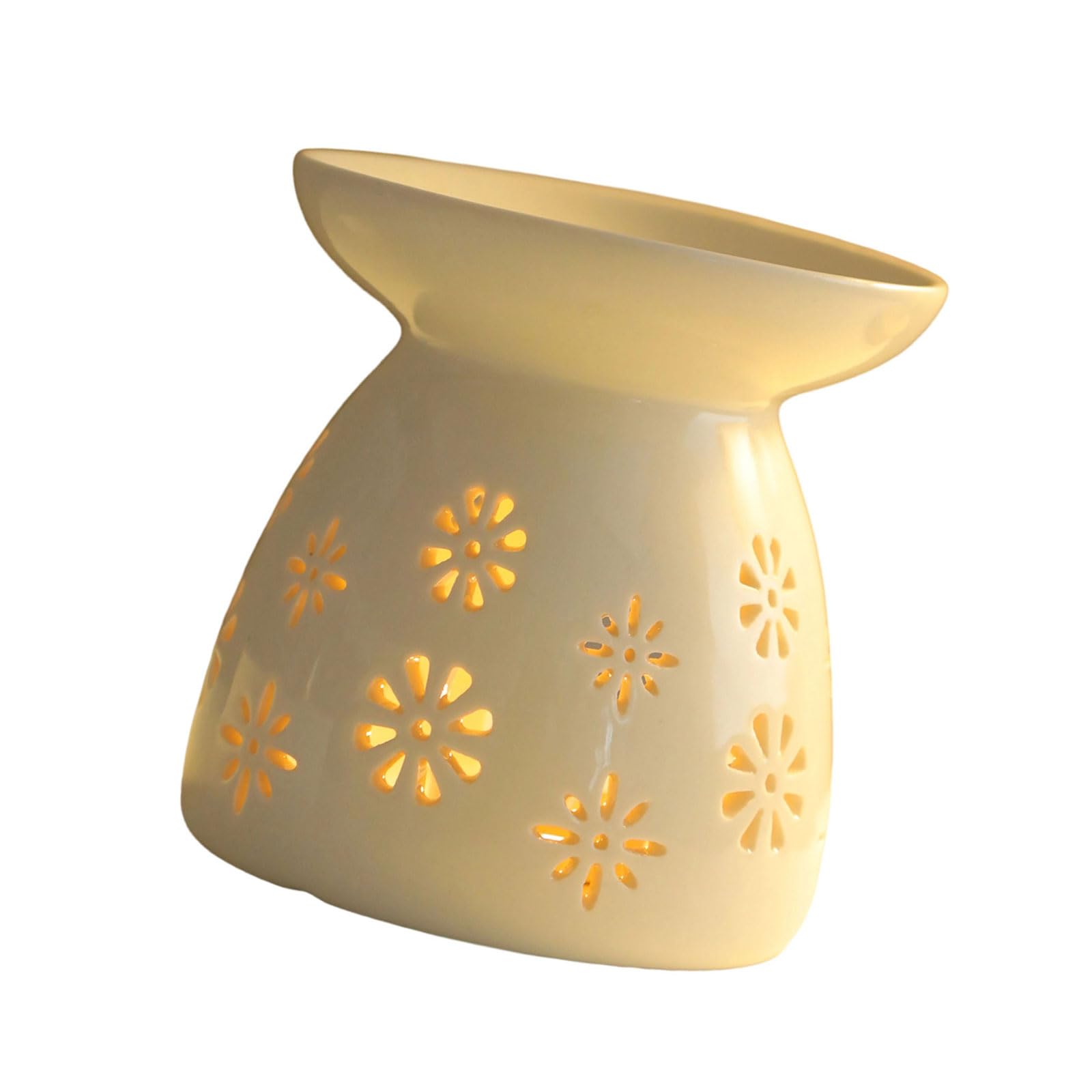 LUCKGONI Essential Oil Burners Waxes Melt Burners Fragrances Waxes Warmer,Ceramic Tealight Candle Holder Scented Diffuser Home De