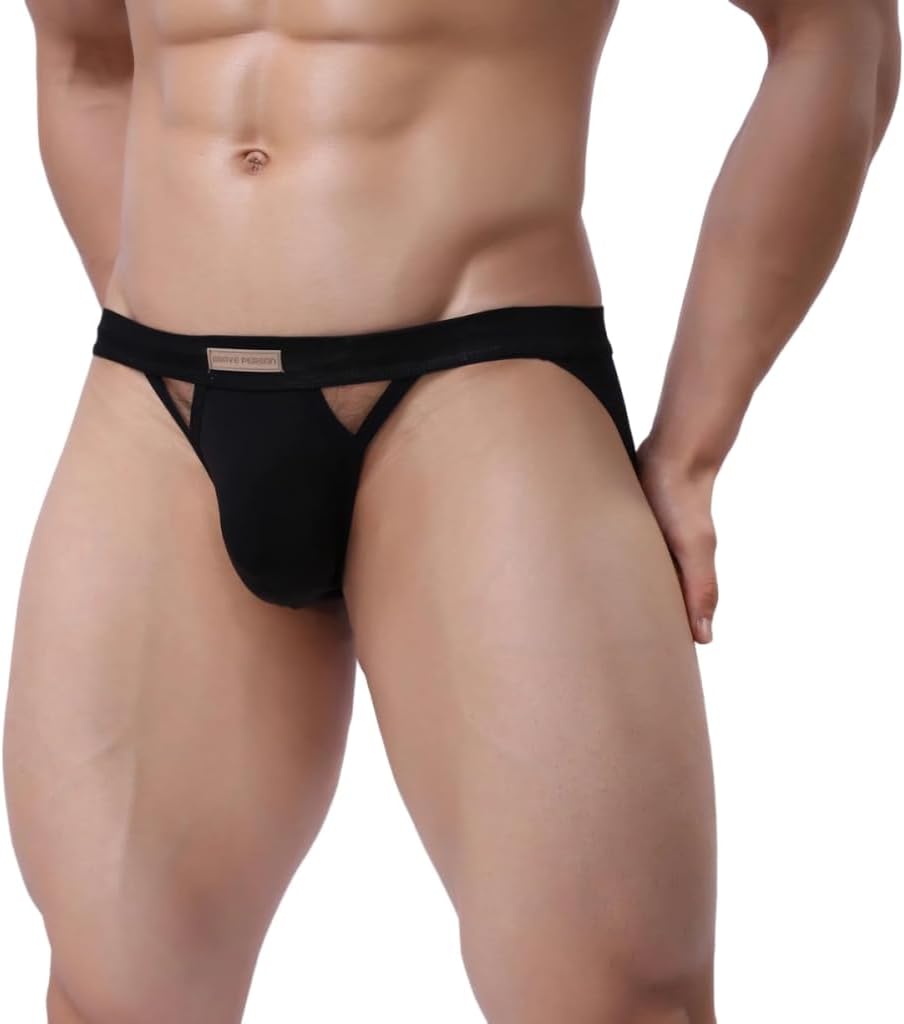 Jock Straps for Men Thong Underwear Cotton Stretch Jock Strap Vasectomy Athletic Supporter Jockstrap