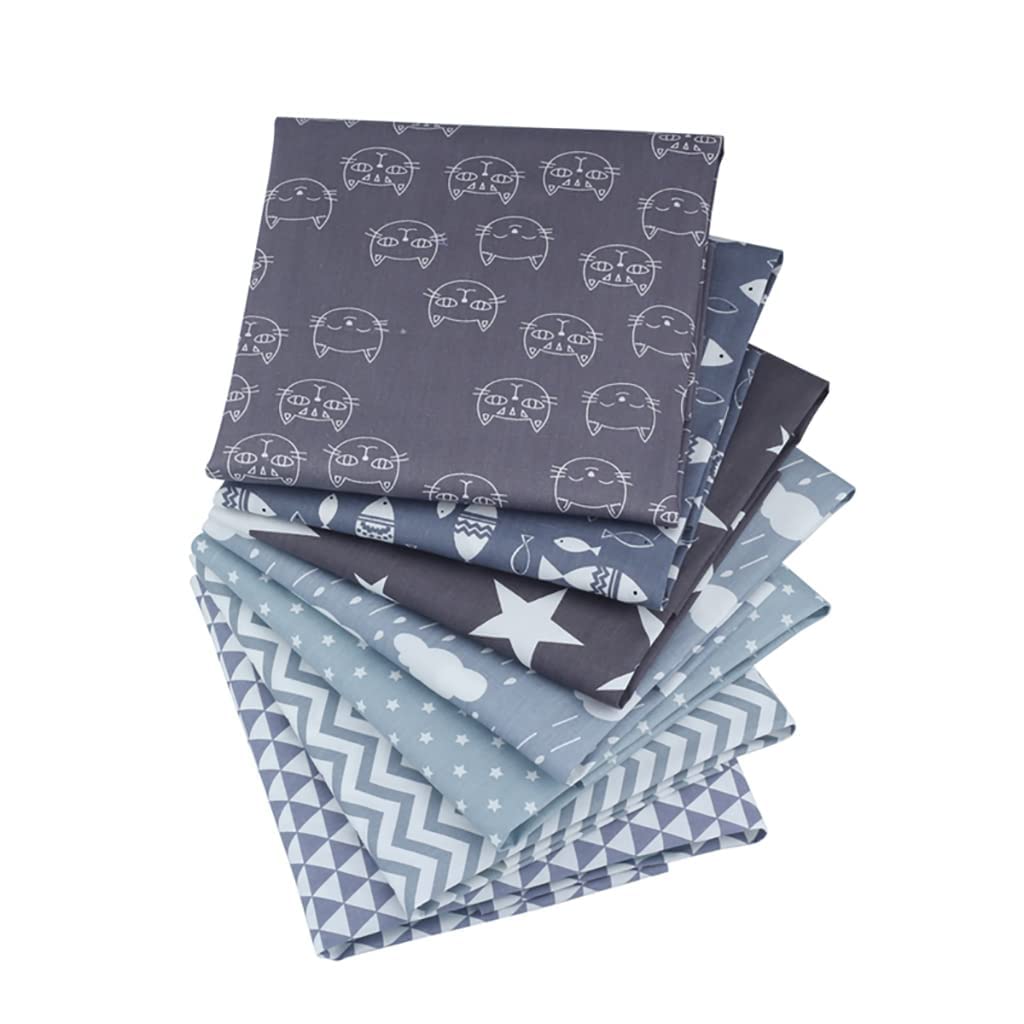 CraftsFabrics 7pcs/Lot (16"x20") Printed 100% Cotton Fat Quarters Fabric Bundles for Quilting Scrapbooking, Arts & Crafts - Image 4
