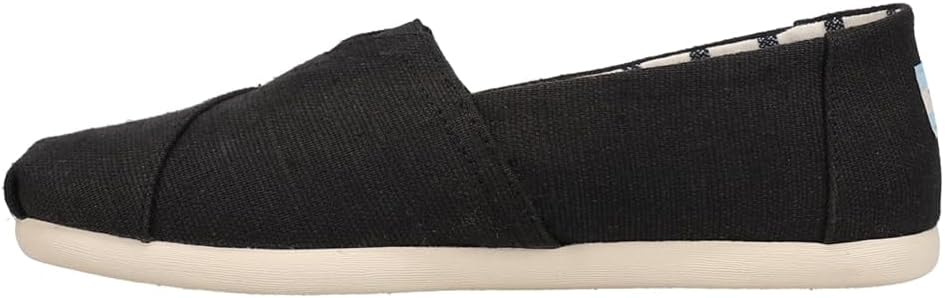 TOMS mens Alpargata Loafer Flat, Black, 10.5 US