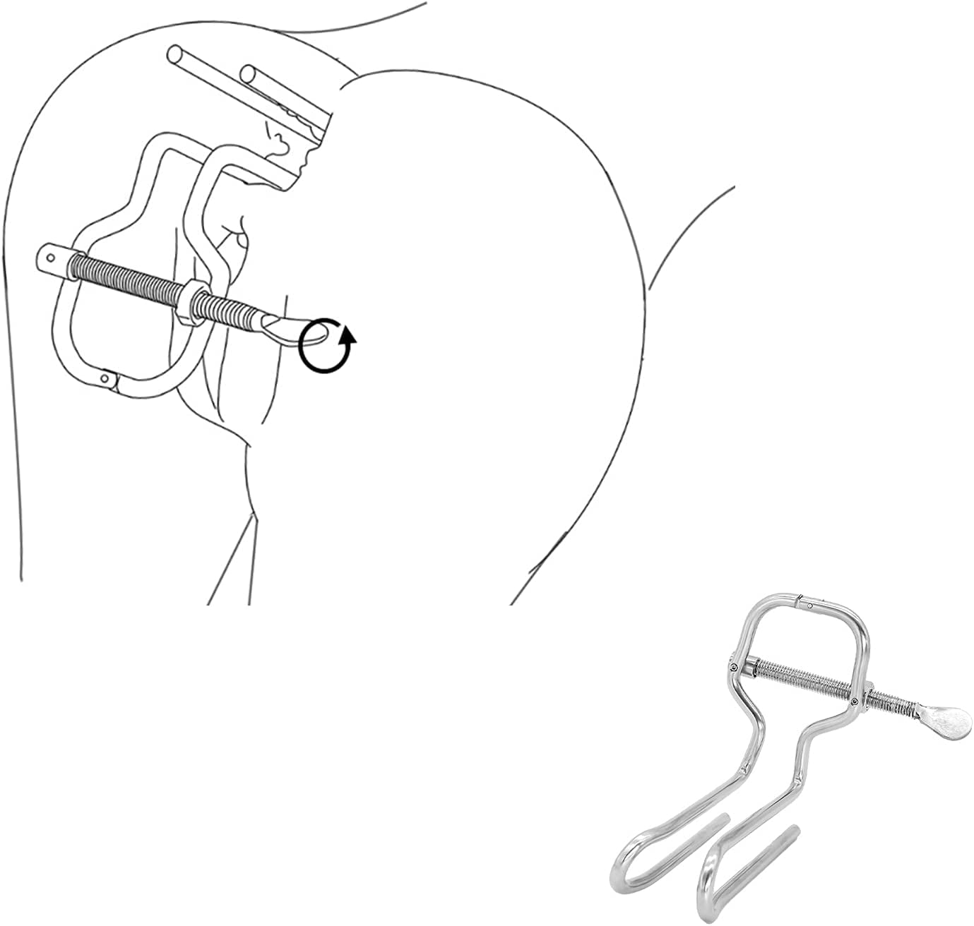 Dilatateur vaginal métal anal plug dilatateur vaginal SM speculum Butt plug réglable pussy Clamp plug fétiche masturbation sex toy