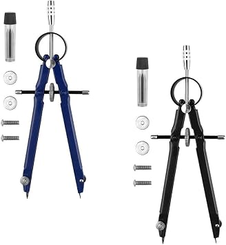 Linex 100412042 universal Compás Metal 14 cm de largo con extra Mina en