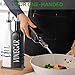 Vakoo Oil and Vinegar Dispenser Set - 17oz/500ml, Extra Thick Glass, Leak-Proof, Olive Oil Dispenser Bottle for Kitchen (White Black)