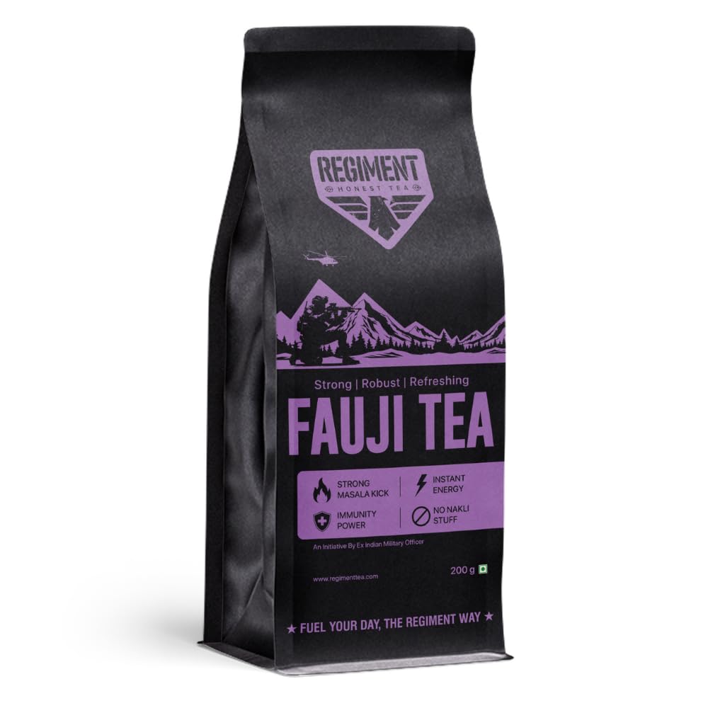 Regiment Fauji Tea 200g | Strong, Aromatic Daily Chai | Full Bodied Indian Tea for Milk | Kadak Taste, High Strength | No Artificial Flavour-image-5