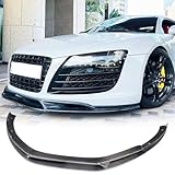 MCARCAR KIT Carbon Fiber Front Bumper Lip Compatible with Audi R8 GT V8 V10 Spyder Coupe Convertible 2007-2015 Add-on Chin Spoiler Splitter Protector Factory Outlet
