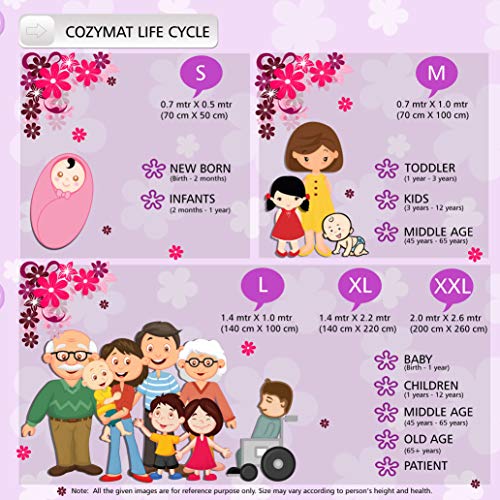 Image of Dry Sheet Quick Waterproof Breathable Bed Protector & Crib Sheet (Size: 200cm X 260cm) Firoza, Double Bed