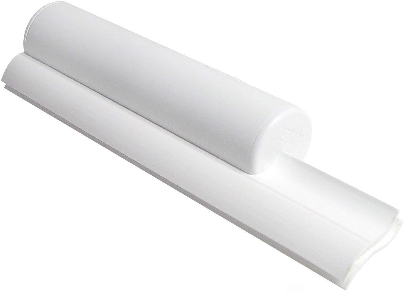 Cleret Dual Bladed Classic Bath Squeegee - All White, 25 cm long