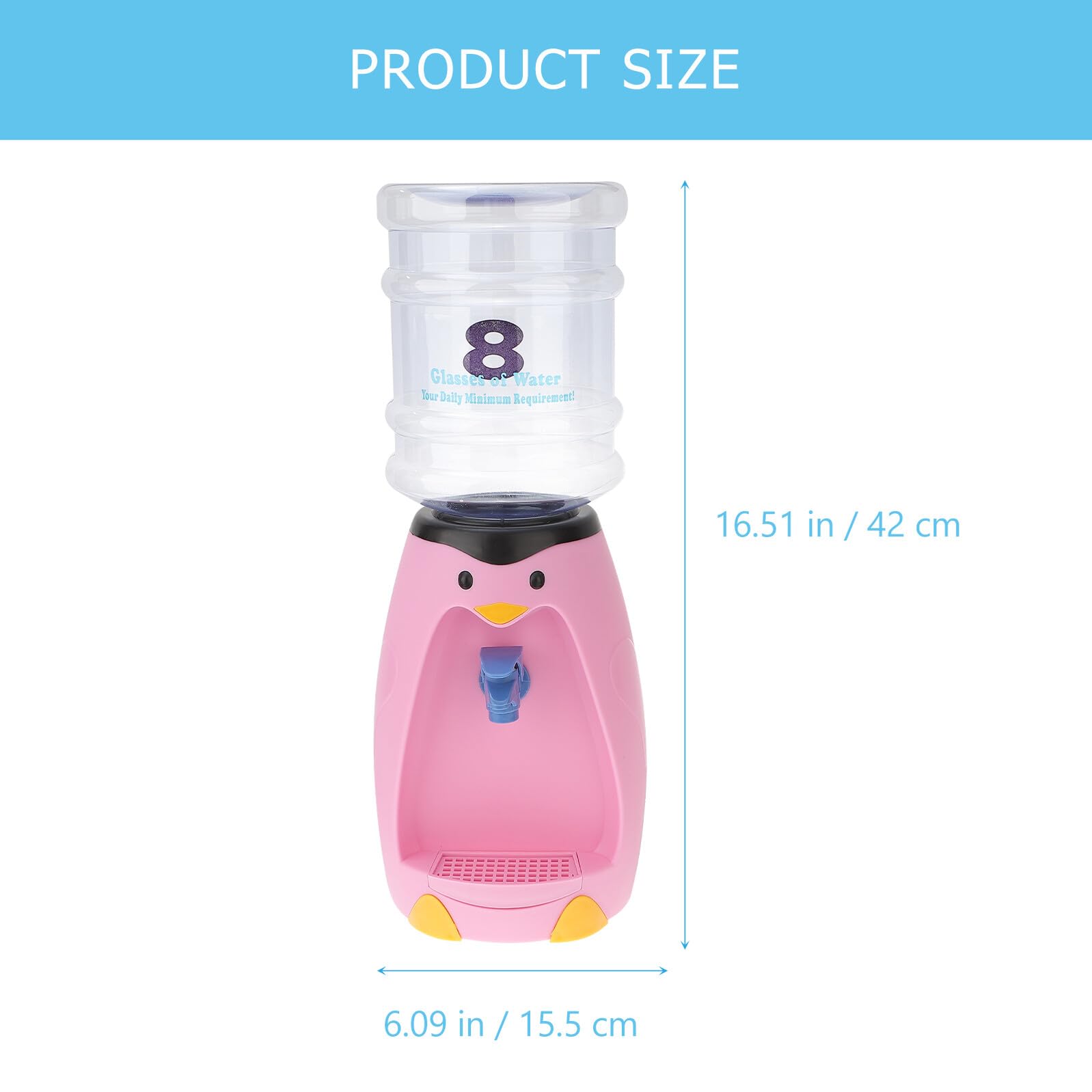 Mipcase Mini Dispensador de Agua Pequeño de Plástico Compacto y Fácil de Instalar Capacidad de 200 Ml para Uso en Casa y Oficina Color Aleatorio