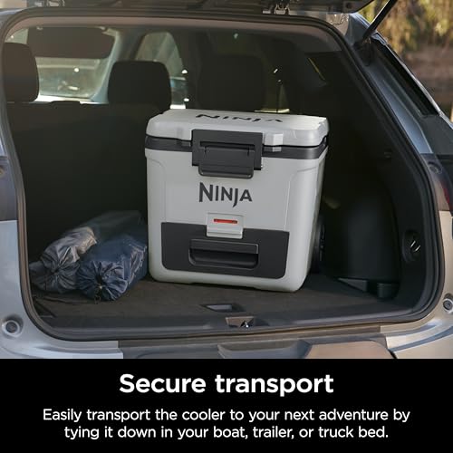 Ninja | Cooler | FrostVault 30QT Cooler with Wheels | Insulated with Temp Dry Storage Drawer | Keeps Ice Cold for Days | for the Beach, Camping, Picnics & More | Cloud White | FB230WH by Ninja - Image 7