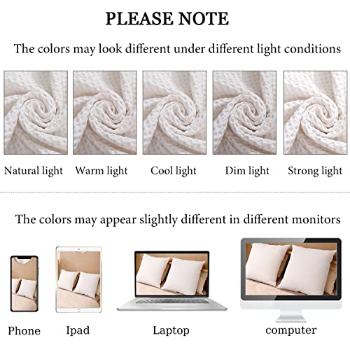 Cocoploceus 26X26 Pillow Covers Set Of 2 Euro Shams Cotton Euro Sham Pillow Covers Waffle Weave Pillowcase Farmhouse Decorative Euro Throw Pillow Covers For Couch Sofa Bedroom Car, Ivory White #TOP3