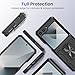 VEGO for Samsung Z Flip 6 Case with Stand, [Hinge Protection][Screen Protector] Full Body Drop Protection Cover Protective Magnetic Phone Case for Samsung Galaxy Z Flip 6 2024- Matte Black
