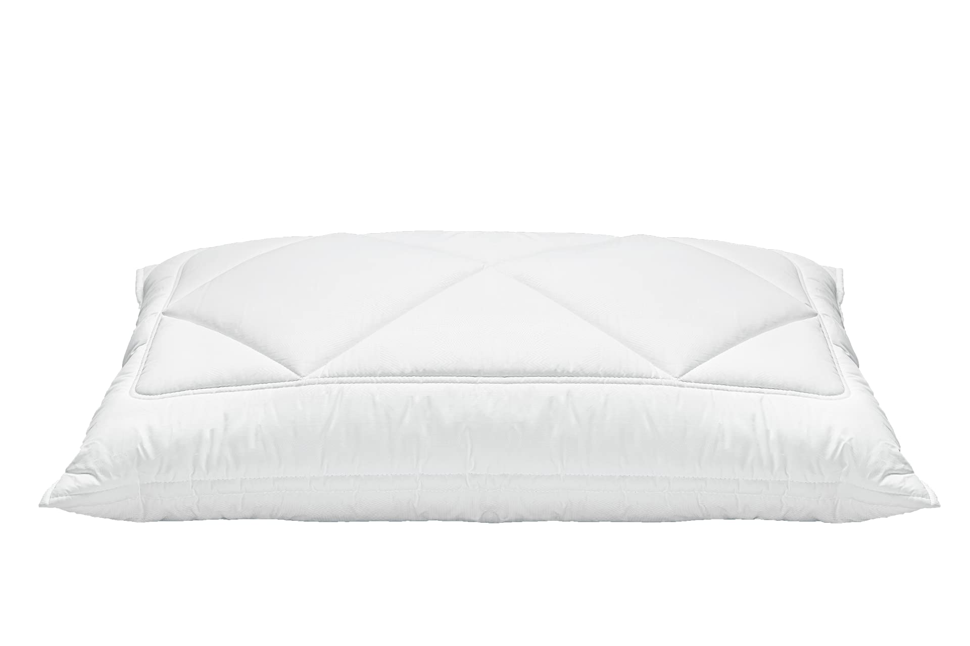 Cuscino Ortopedico Cervicale In Cotone Percalle - Antimicrobico, Igroscopico, 45x75x13h Cm, 900g - Foto 3