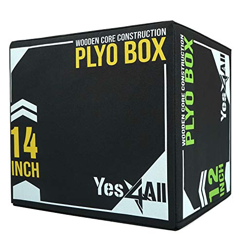 Yes4All Soft Plyo Box/Foam Plyo Box for Exercise, Crossfit, MMA, Plyometric Training –