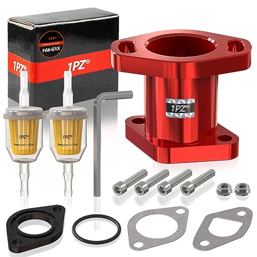 1PZ F68-G1X Collecteur d'admission Performance Racing avec kit de vis de rechange pour Predator 212 cc coleman Honda ct200u GX160 GX200 6,5 HP OHV 196 cc KT196...