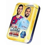 Champions League 2019-20 Topps Match Attax Cards - Mini Tin (42 Cards + Limited Edition Card) (Lionel Messi & Sergio Aguero)