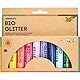 folia 57817 - Bio Glitter Mix RAINBOW L, 10 Tuben à 7g, organischer Glitzer in 10 verschiedenen Farben, zum Verzieren und Dekorieren