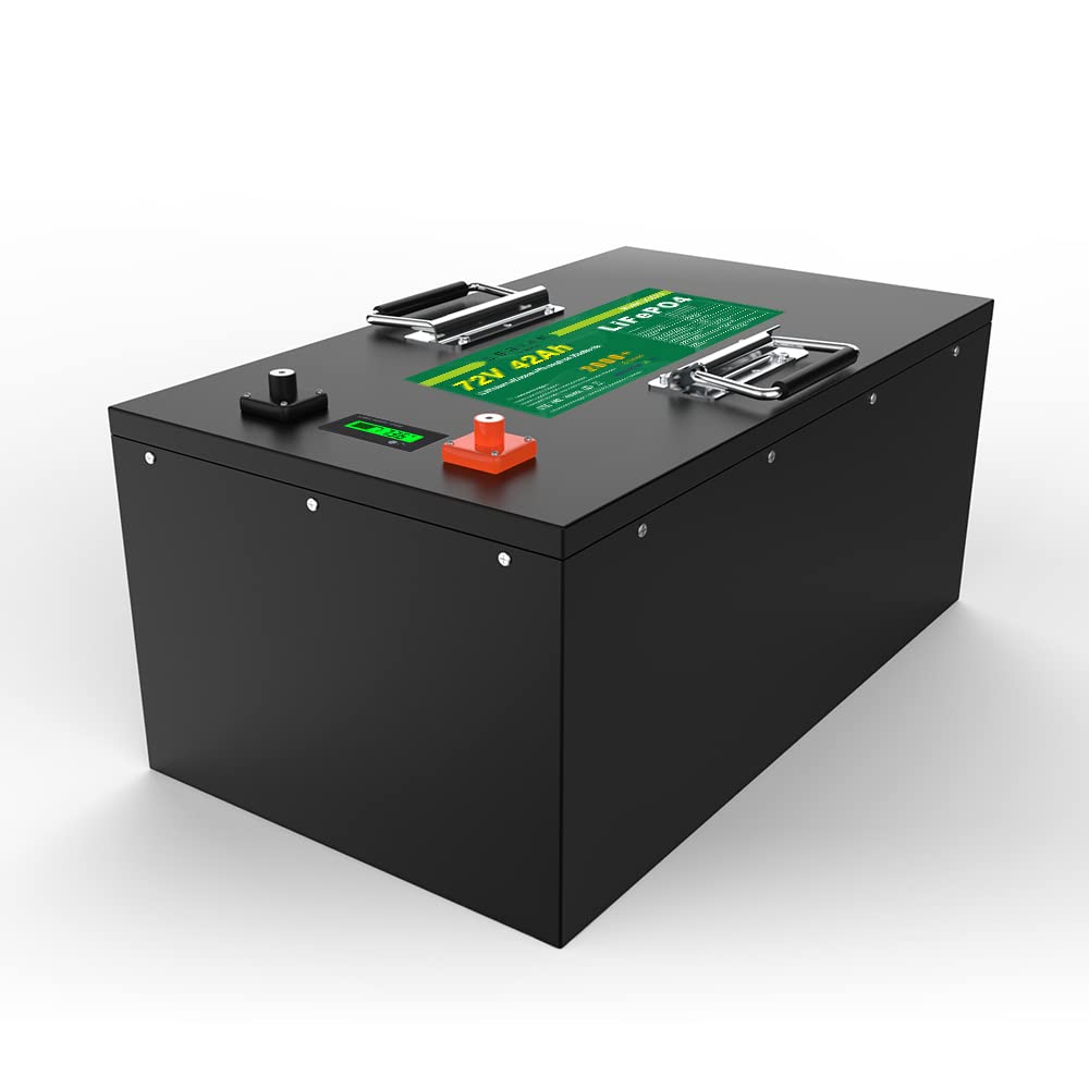 LiFePO4 Batería 72 V 42 Ah 50 A 3024 Wh Batería de Litio Hierro Fosfato Batería para Caravana Camping Barco