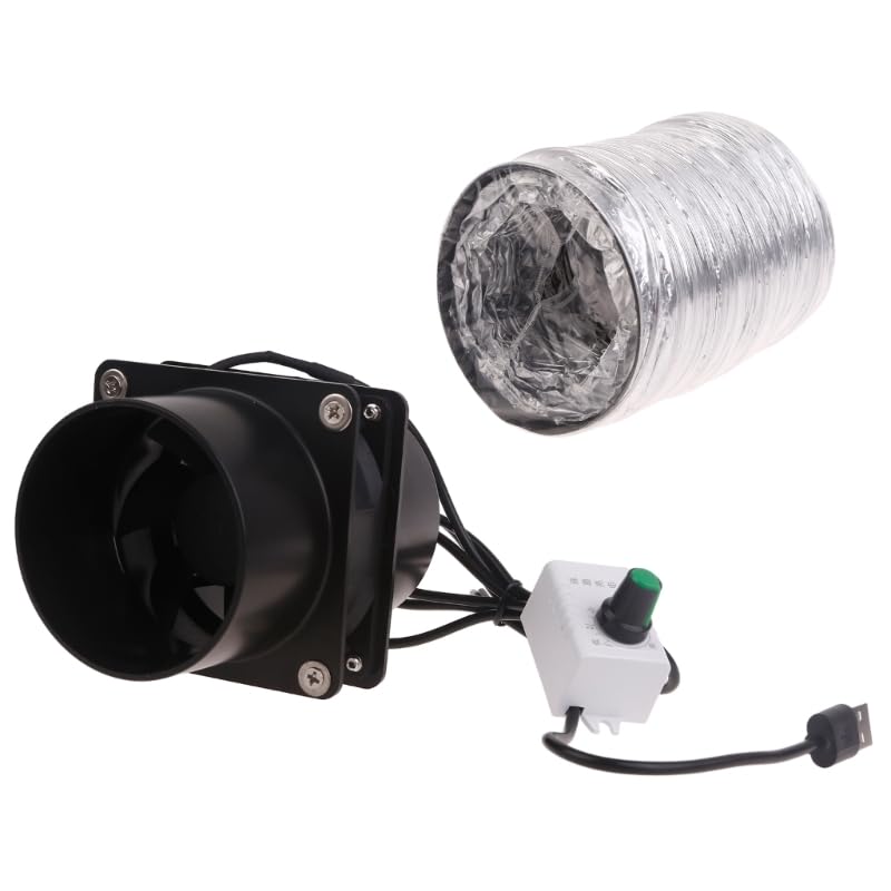 USB Adjustable Speed Solder Smoke Absorber ESD Fume Extractor Fan Pipe Duct Exhuast Fan with 1/3/6M Pipe Ventilation Fan Solder Smoke Absorber