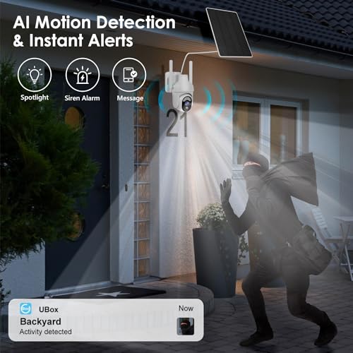 Geekee Cameras For Home Security, 360° Ptz Solar Camera Outdoor Wireless With Motion Detection thumb #4