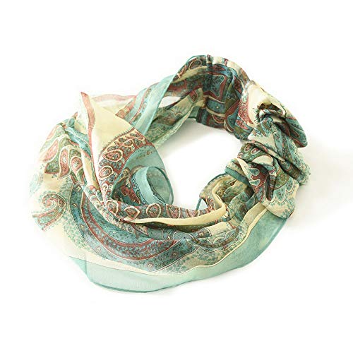Yokohama hand-screen nassen silk scarf, 100% silk, made in Yokohama, Kanagawa