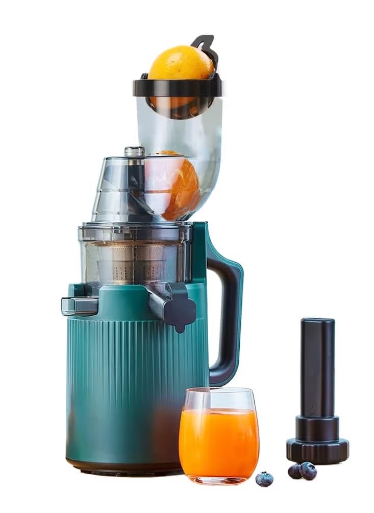 High-Performance Electric Juicer for Fruits and Vegetables | 200 Watts with Large 3.55-inch Caliber for Maximum Juice Yield (Blue) Green