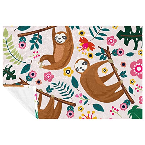 Couverture douce de qualité supérieure motif paresseux chaud - 2