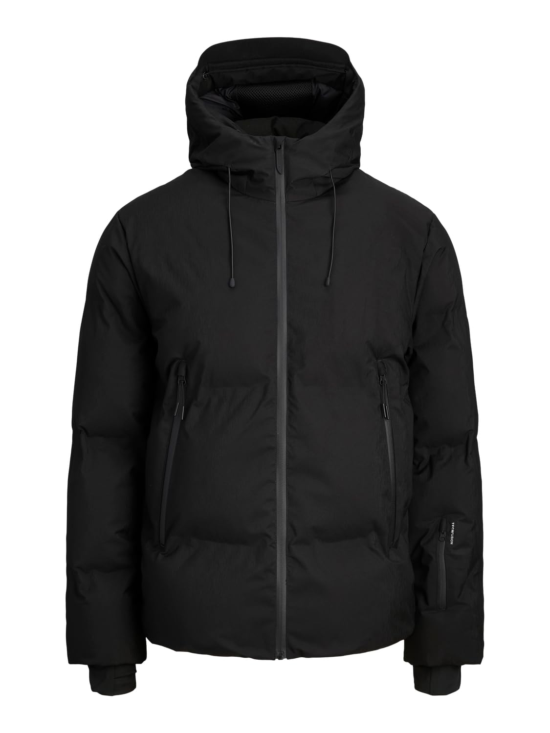 JACK & JONES Men's Jcofusion Technical Puffer Jacket Sn, Black, M, Black, M