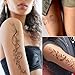 Tazimi Temporary Tattoos For Women Girls-24 Sheets Branch Flower Leaf Wild Plants Sketch Realistic Long-lasting Tattoo Stickers Waterproof Tattoo Sets for Arm Collarbone Leg Backbone Body Art