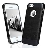 iPhone 5 case, iPhone 5S case, Desiro® Durable TPU Slim Fit Protective Case Cover for Apple iPhone 5/5S (Black)