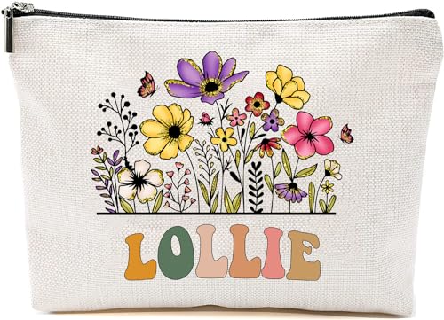 Lollie Wildflowers ��̓� ���C�N�A�b�v�o�b�O - �����[�t�����[�M�t�g�o�b�O - ���ꂳ��̒a�����v���[���g�� - ���s�p���ϕi�o�b�O �a�����p, �z���C�g, 7�hx9.8�h