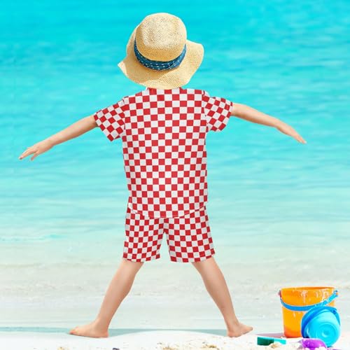 Image of Sunflower Floral Yellow Black Short Sleeve Hawaiian Button Down Shirts and Short Sets for Boys Toddler Summer Outfits