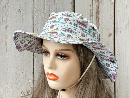 Image of Wide Brim Bucket Hat for Women Girl Men Boy