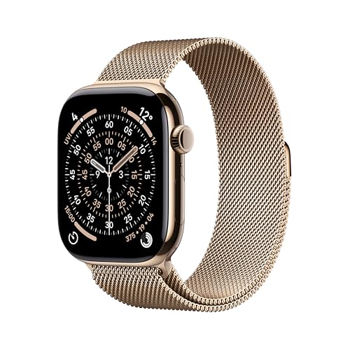 Apple Watch Series 11 GPS + Cellular 46mm Gold Titanium Case with...