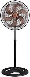 Ventisol Ventilador de Coluna Oscilante, Turbo 6 Pás Premium, Bronze, 50cm, 127V