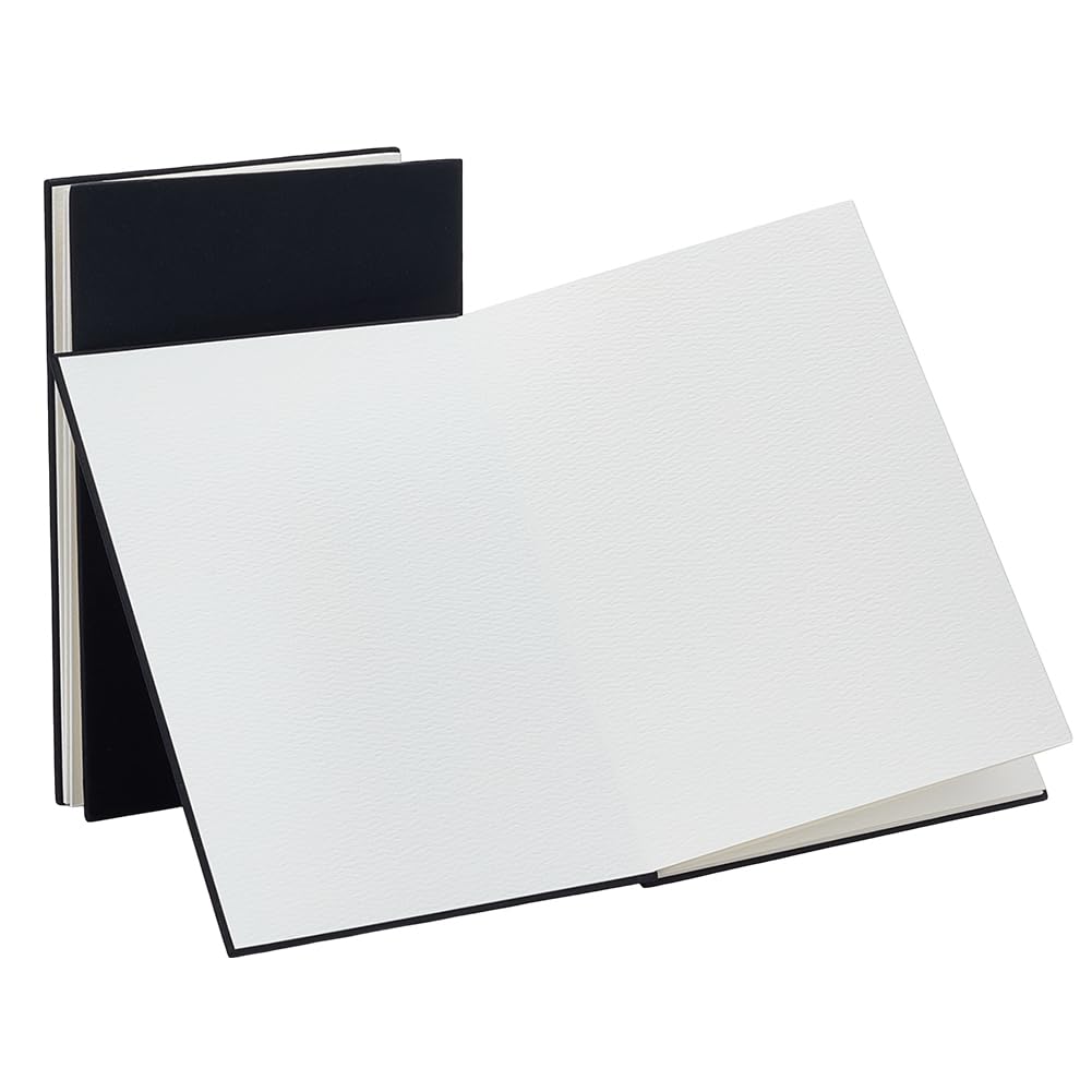 WEBEEDY 2 Pcs Akkordeon-Skizzenbuch Aquarell Hardback Concertina Falten Papier Reise Journal Skizzenbuch für Malerei Kunst Kreationen Graduation Geschenk, 300 GSM, 19x13 cm