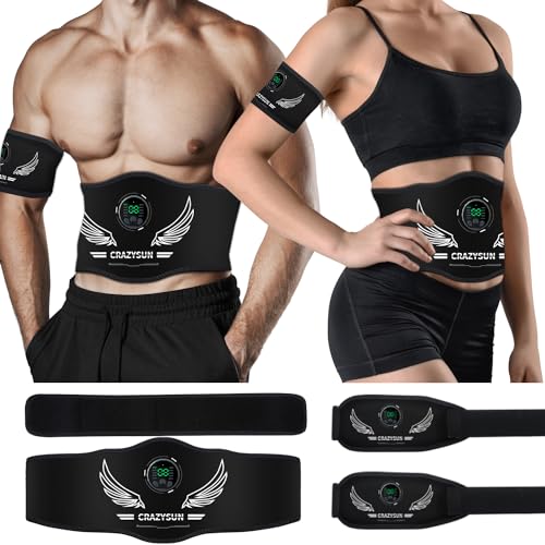 Tonificador muscular y cinturón estimulador de abdominales para optimizar equipo de entrenamiento